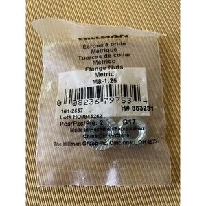 (2 Pk) The Hillman Group Metric Hex Flange Nuts M8-1.25 - 883231